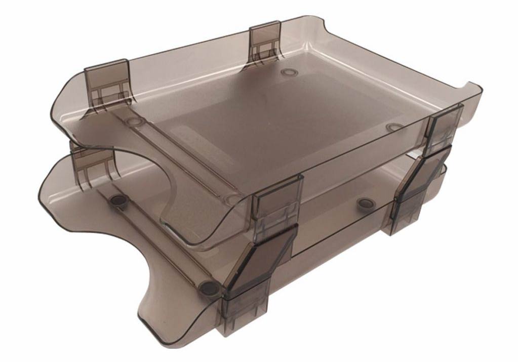 CHAROLA MODULAR SABLON CARTA 2 NIVELES HUMO 2526HU-0