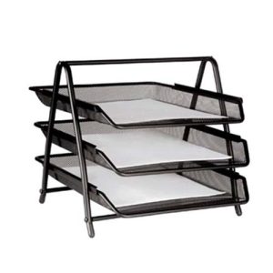 CHAROLA DE MALLA METÁLICA SABLON 3 NIVELES NO.2438ME-0