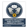 SEÑAL ADHERIBLE DEPOSITO PARA CUBREBOCAS C/5 PZAS NO.7699-0