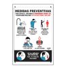 SEÑAL EN ACRILICO MEDIDAS PREVENTIVAS CORONAVIRUS 35X24 NO.7777-0