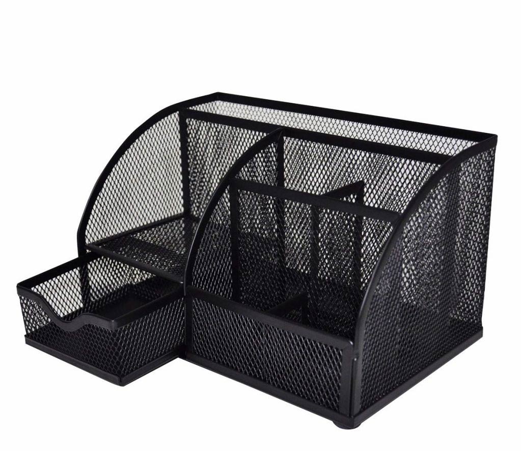 ORGANIZADOR SABLON C/CAJON MALLA NEGRO NO.3028ME-0