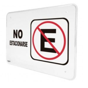 SEÑAL SABLON NO ESTACIONARSE MOD. 7957 -9387