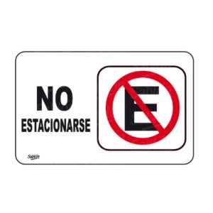 SEÑAL SABLON NO ESTACIONARSE MOD. 7957 -0