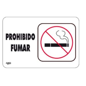 SEÑAL SABLON PROHIBIDO FUMAR MOD.7933 -9380