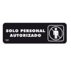 SEÑAL SABLON SOLO PERSONAL AUTORIZADO MOD. 7900 -0