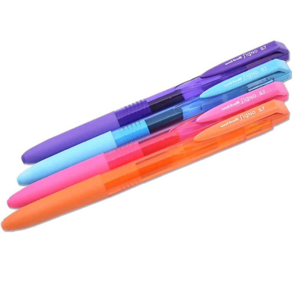 BOLÍGRAFO UNI-BALL SIGNO GEL 0.7MM C/4 COLORES UMN155CS4 *-9515