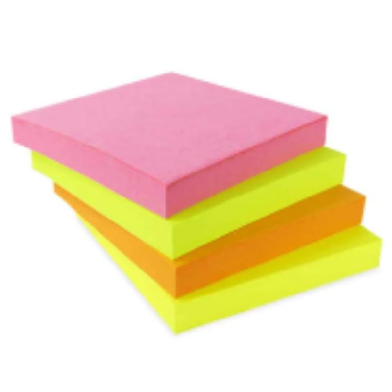 BLOCK POST-IT 3M NF4-N(2027) 76X76 NEON PAQ.C/4