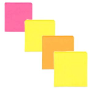 BLOCK POST-IT 3M NF4-N(2027) 76X76 NEON PAQ.C/4 *-9530