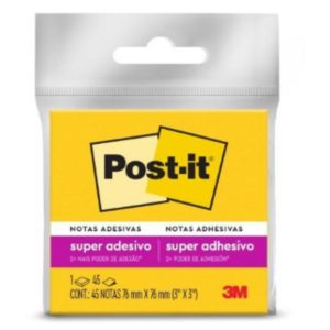 BLOCK POST-IT 3M OPP45 SUPER STICKY 45H 6COLORES -9608