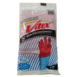 GUANTES VITEX DEL NO.7 1/2 ROJOS-0