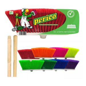 ESCOBA DE PLASTICO TIPO CEPILLO CON BASTON-0