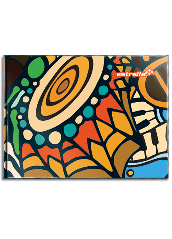 LIBRETA ESTRELLA PASTA DURA ITALIANA CUADRO CHICO 96H NO.70-0