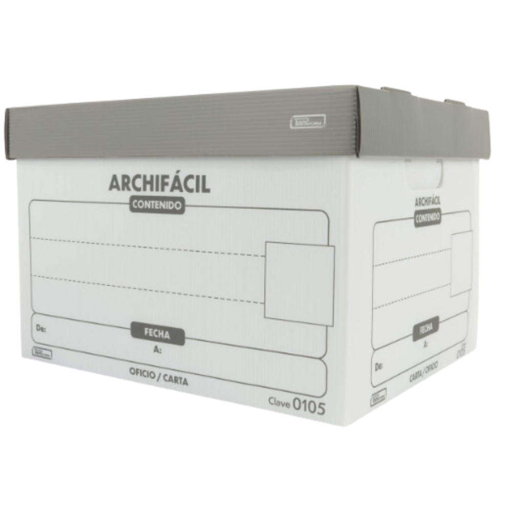 CAJA ARCHIVO MUERTO PLASTICO CARTA 36.5X30.5X25(0105)-9885