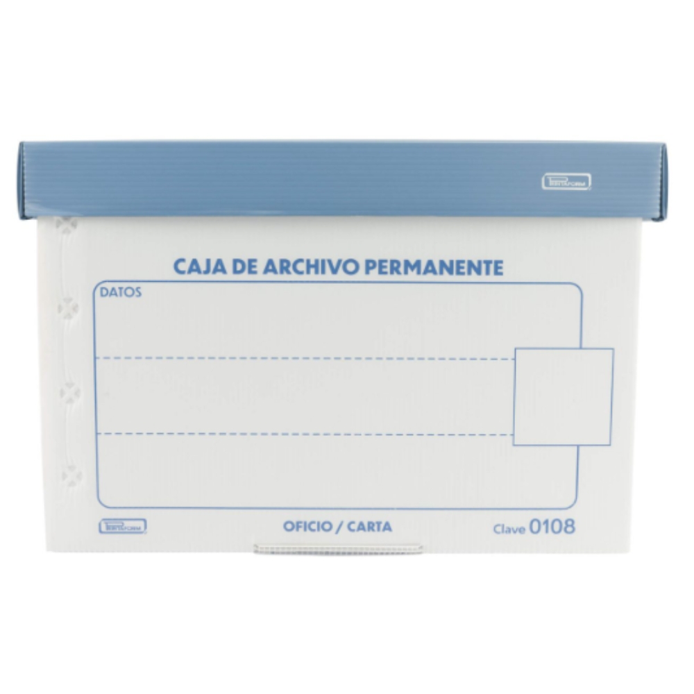 CAJA ARCHIVO MUERTO PLASTICO CARTA/OFICIO 36.50X31X25 (0108)-0