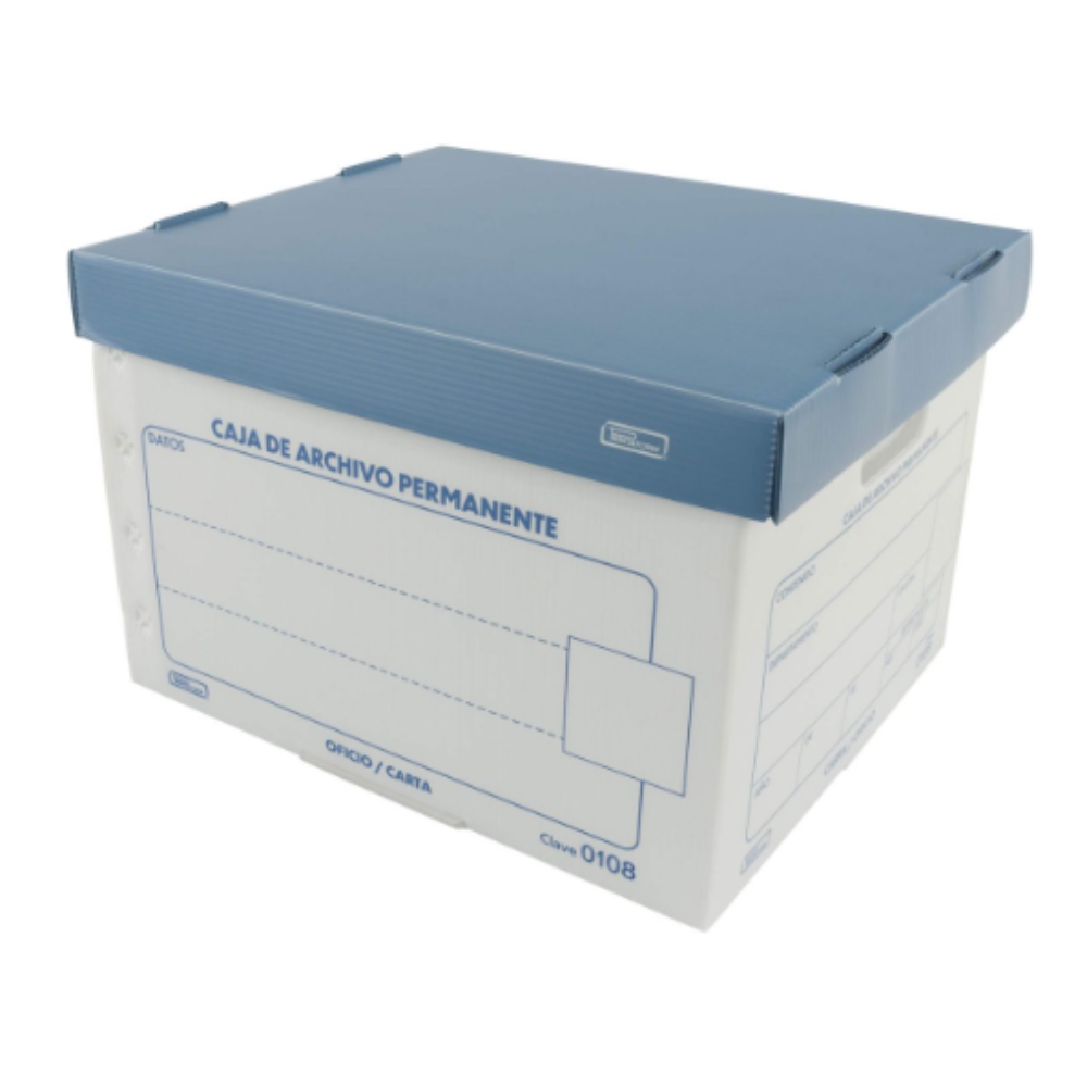 CAJA ARCHIVO MUERTO PLASTICO CARTA/OFICIO 36.50X31X25 (0108)-9887