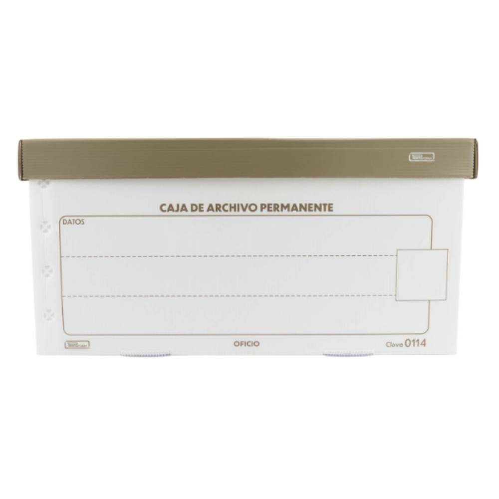 CAJA ARCHIVO MUERTO PLASTICO OFICIO 50X36.50X25 (0114)-0