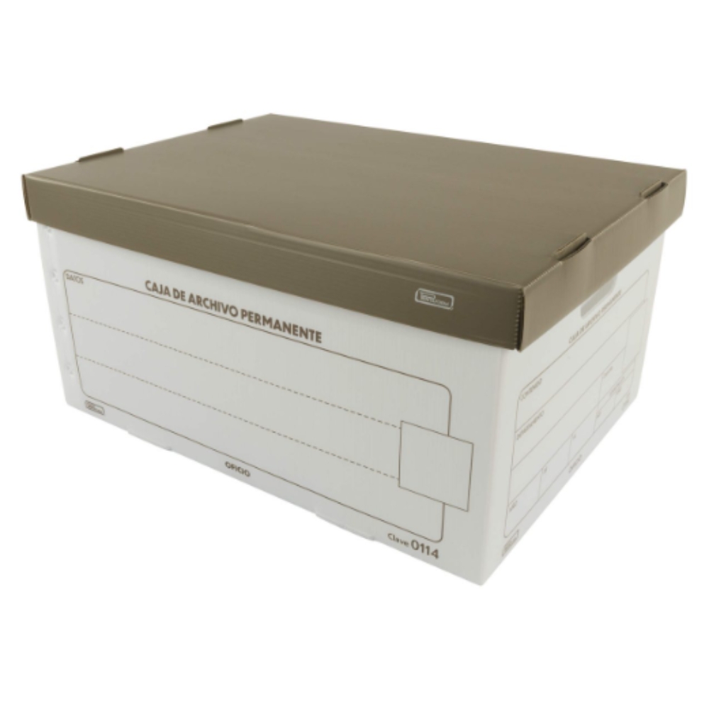 CAJA ARCHIVO MUERTO PLASTICO OFICIO 50X36.50X25 (0114)-9890