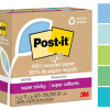 BLOCK POST-IT 3M NO.654-5SST OASIS 3X3 350H RECICLADO-0