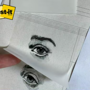 BLOCK POST-IT 3M NO.600-TRSPT 2.8X2.8 36 HOJAS TRANSPARENTES-9871