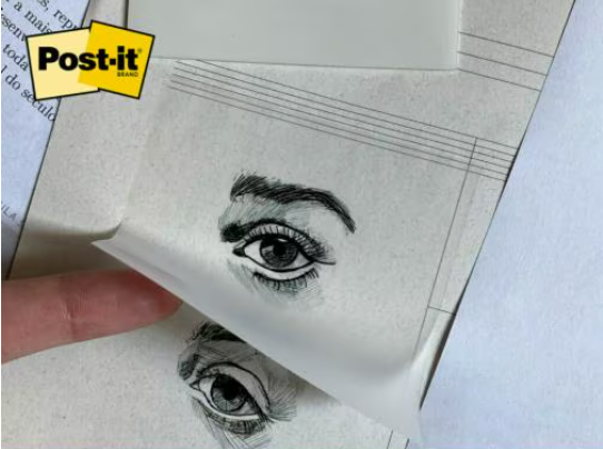 BLOCK POST-IT 3M NO.600-TRSPT 2.8X2.8 36 HOJAS TRANSPARENTES-9871