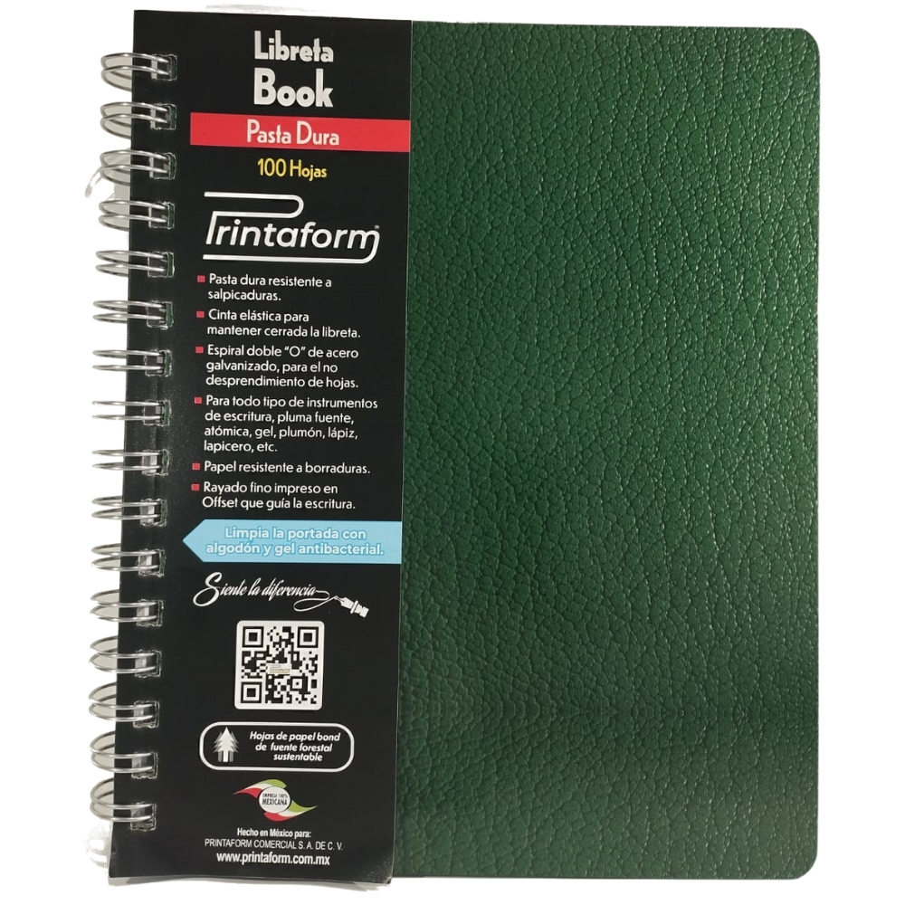 CUADERNO EJECUTIVO PRINTAFORM FRANCES CUADRO GRANDE (EJBKC7-C)-9907