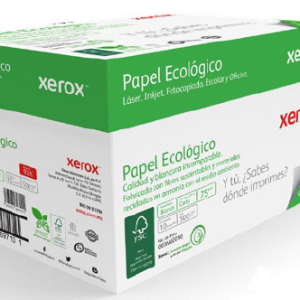 PAPEL BOND XEROX ECOLOGICO CARTA 75 GRS CAJA CON 5000 HOJAS (93%BL) *
