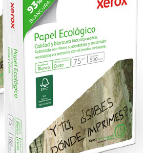 Alternative view of PAPEL BOND XEROX ECOLOGICO CARTA 75 GRS CAJA CON 5000 HOJAS (93%BL) *