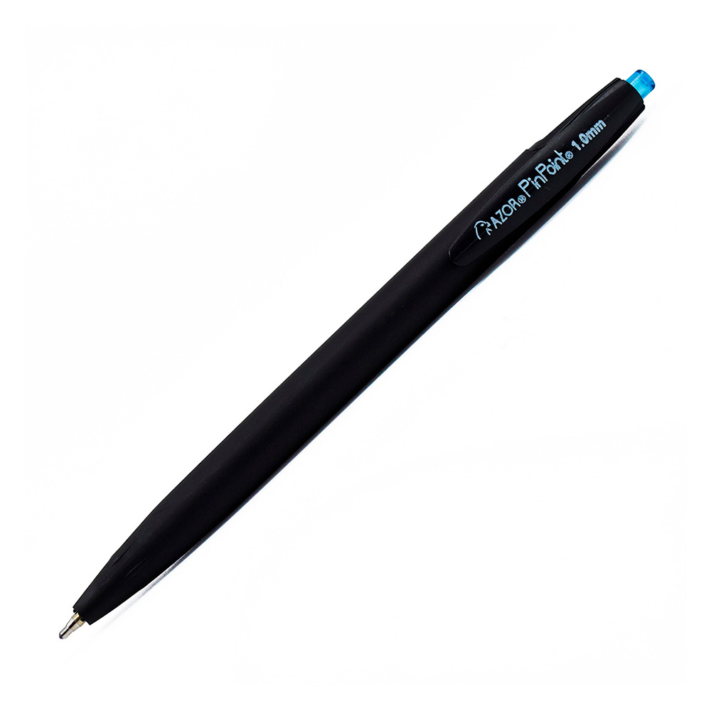 BOLIGRAFO AZOR PINPOINT RETRACTIL MEDIANO 1.00MM AZUL C/12 PZAS (6110AZ)* - Image 2