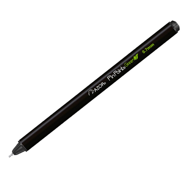 BOLIGRAFO AZOR PINPOINT GREEN FINO 0.7MM NEGRO C/12 PZAS 6890NE ...