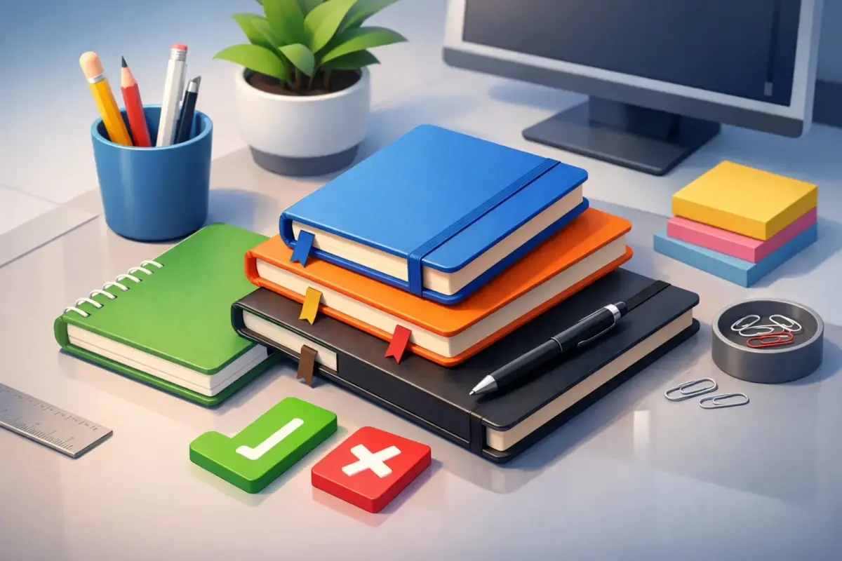 Cómo elegir libretas para oficina sin fallar