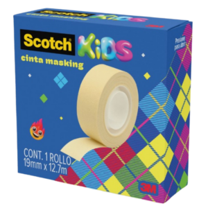 CINTA MASKING SCOTCH KIDS 19MMX12.7MTS (NO.2020) *