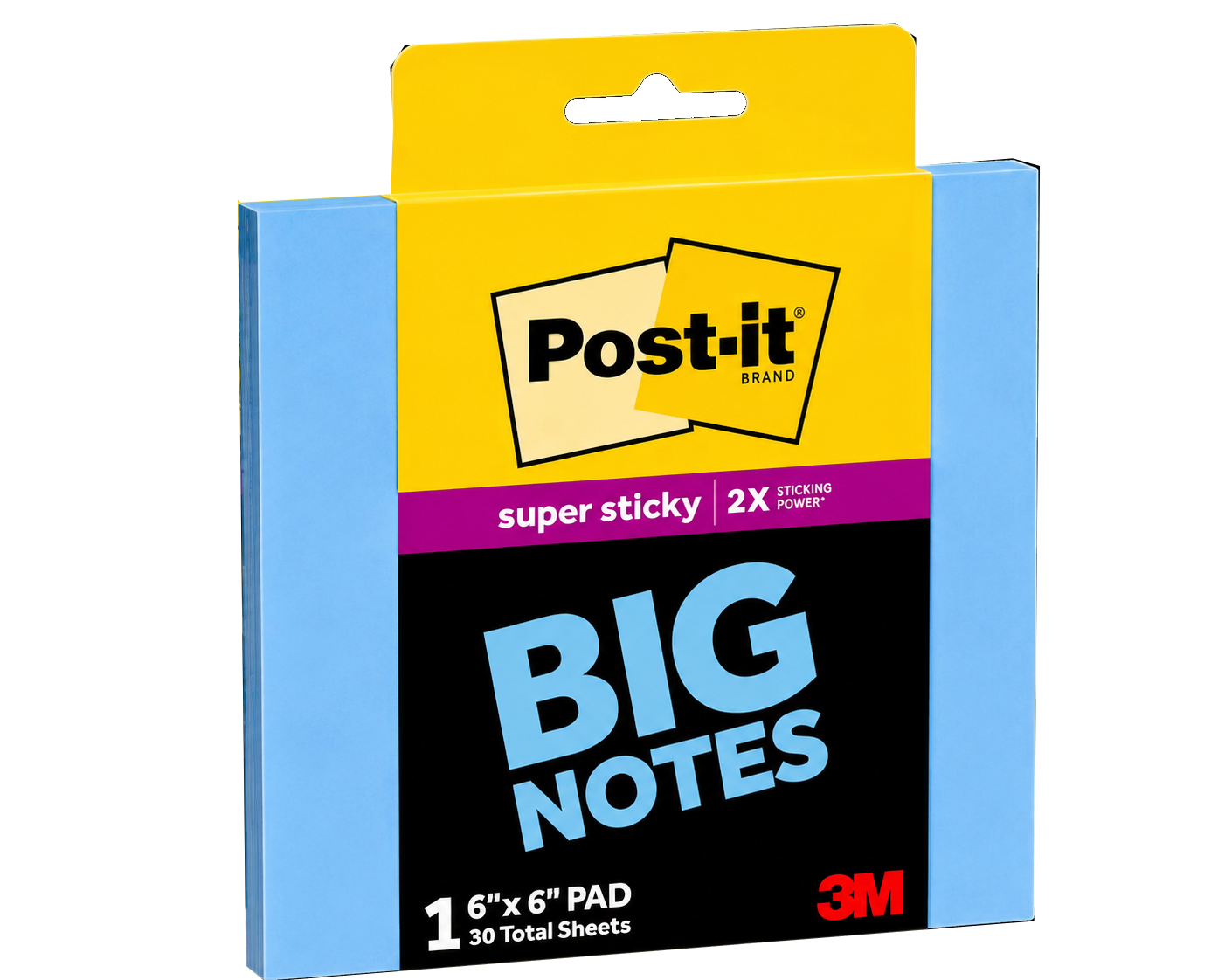 BLOCK POS IT 3M BIG NOTE 6X6 30 HOJAS AZUL (NO.BN-6BLU) *