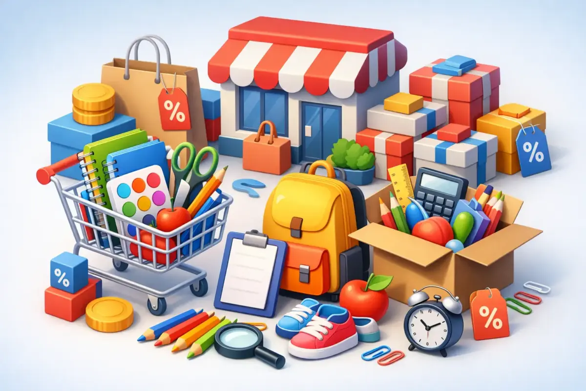 Outlet de artículos escolares para comprar mejor
