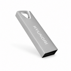 MEMORIA USB HYUNDAI 16 GB SILVER KEYCHAN 2.0 (U2BK/16G) *