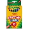 CRAYON CRAYOLA CJA C/12 JUMBO 52-0312 *