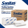 TOALLA SANITAS INTERDOBLADAS CON 20 FAJILLAS DE 100 PIEZAS***