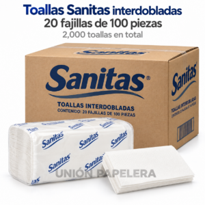 TOALLA SANITAS INTERDOBLADAS CON 20 FAJILLAS DE 100 PIEZAS*** - Imagen 2
