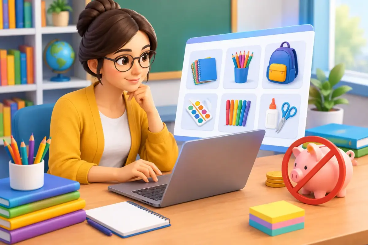 Catálogo escolar para docentes sin compras de más
